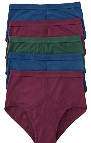 Chums Men's Classic 5 Pack Plain Briefs