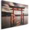 Feeby. Wandbild - 1 Teilig - 30x40 cm, Leinwand Bild Leinwandbilder Bilder Wandbilder Kunstdruck, ITSUKUSHIMA JINJA, JAPAN, KULTUR, BRAUN