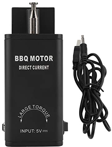 TOPINCN BBQ Motor Aluminum Energy-Saving Small Size Roast Rotisserie Grill Roaster Barbecue Tool Accessories With USB Cable Dc 5V