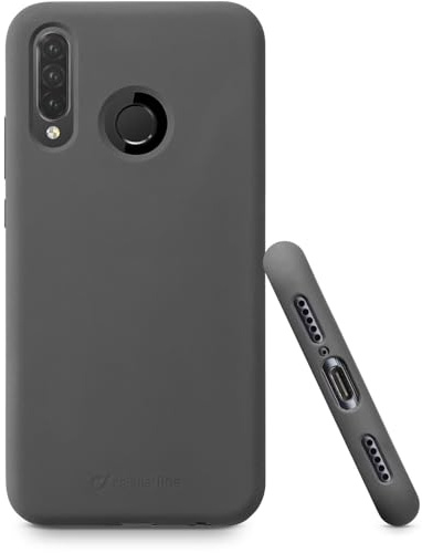 cellularline Sensation - P30 Lite Schutzhülle aus Silikon Soft Touch Schwarz