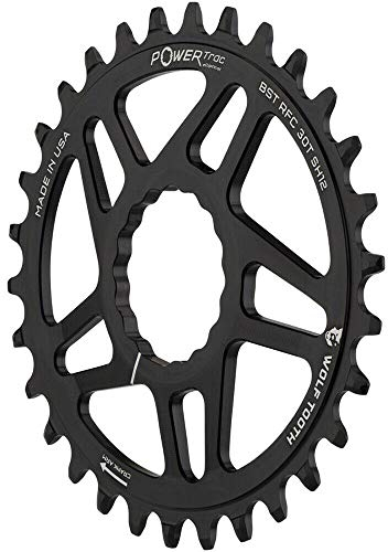 Wolf Tooth PowerTrac Elliptical Race Face Cinch Direct Mount Kettenblatt, Boost 52mm/Offset 3mm, OVAL-RFC32-BST-SH12