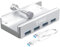 Orico Desk Hub USB 3.1 Gen1 5Gbps Ancho de Banda 4 Puertos USB con Cable de Datos USB-A Carga de 5V Plug and Play Carcasa de Aluminio con Tornillo de Montaje Múltiple