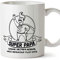 Mugffins Papa Tasse/Mug - Super papa - Tasse Originale/Idee Fête des Pères/Cadeau Anniversaire/Future Papa. Céramique 350 ML…