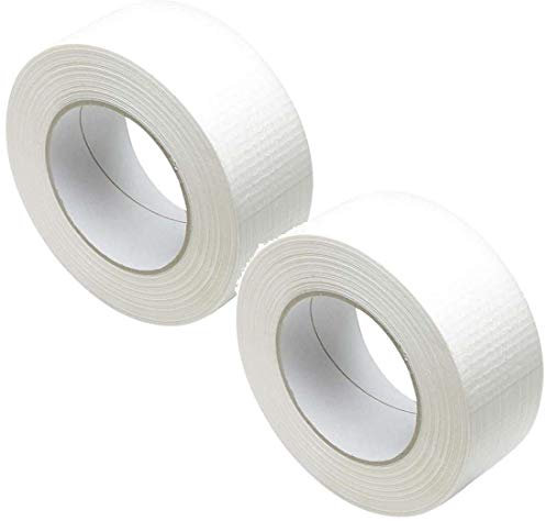 iapyx 2 Rollen Klebeband Gewebeband Panzerband Panzertape 50m X 48mm weiss