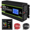Novopal 2000W Pure Sine Wave Inverter 12V to 230V 240V Car Converter Power Inverter with LCD Display 2AC Outlets and USB Port,Remote Control for Motorhomes,Truck,Boat,Camping,Household,Van