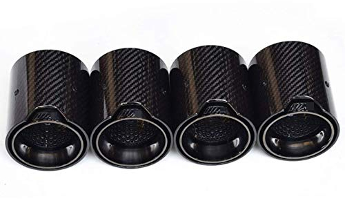 cool schwarz Kohlefaser Heckhals ist geeignet für F87 M2 F80 M3 F82 F83 M4 Auspuff 4 Stück Einlass 70mm