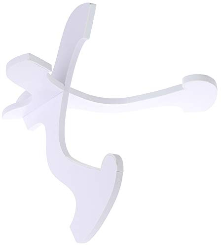 IKAAR Gitarrenständer Gitarrenhalterung Anti-Rutsch Musikinstrument Ständer für 21 23 26 Ukulele Klappbar Weiß