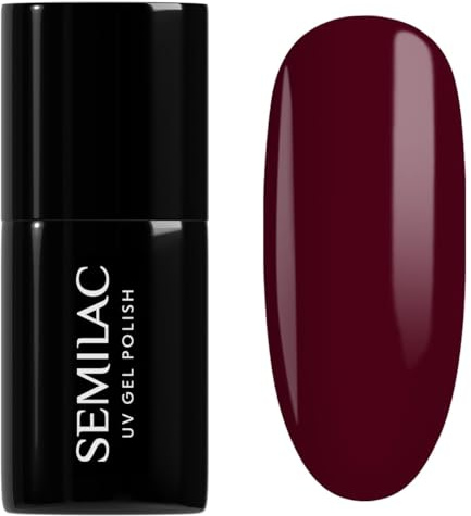 Gel Nail Polish 316 Burgundy Red - UV/LED Soak-Off Gel Polish 7ml | Red shade with full coverage and rich pigment, long lasting wear, soak off removal, for a manicure and pedicure at home