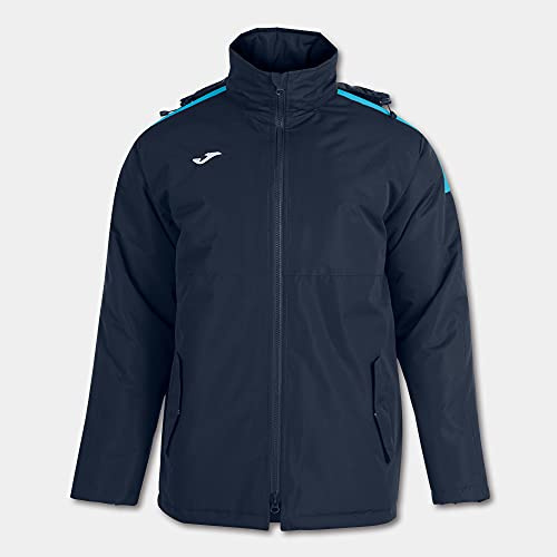 Joma 3XS Anorak Trivor, Unisexe-Adulte, Marine Turquoise Fluo