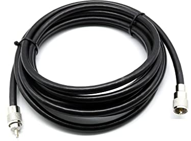 Maas RG-213 Koaxialkabel beidseitig mit PL Stecker - Varianten - (5 Meter)