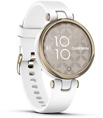 Garmin Lily Sport, Reloj Inteligente con Bisel de Aluminio de Calidad, Datos de Salud y Forma Física para Mujer, Pantalla Táctil, Notificaciones de Smartphone, Blanco (Reacondicionado)