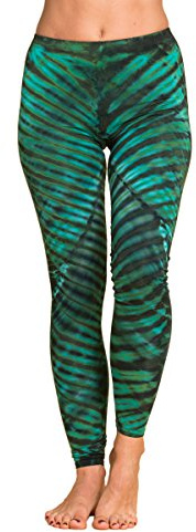 PANASIAM Yoga Leggings Damen - Yogaleggings Sport Tights lang - Zebramuster | weich & elastisch, Sporthose für Yoga, Fitness & Freizeit, atmungsaktiv, Viskose mit Elasthan, von Hand gebatiktes Unikat
