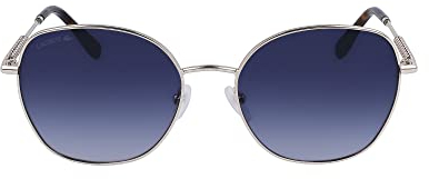 Lacoste Women's Sunglasses L257S - Shiny Gold with Gradient Blue Lens