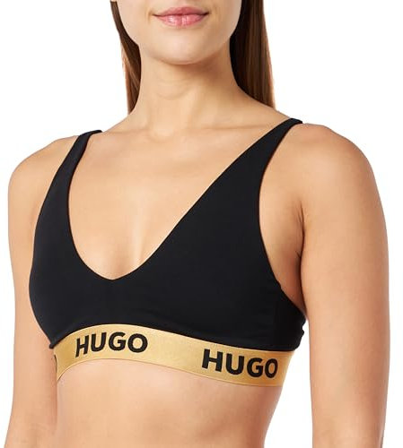 HUGO Damen Padd.Sporty Triangle, Black3, S EU