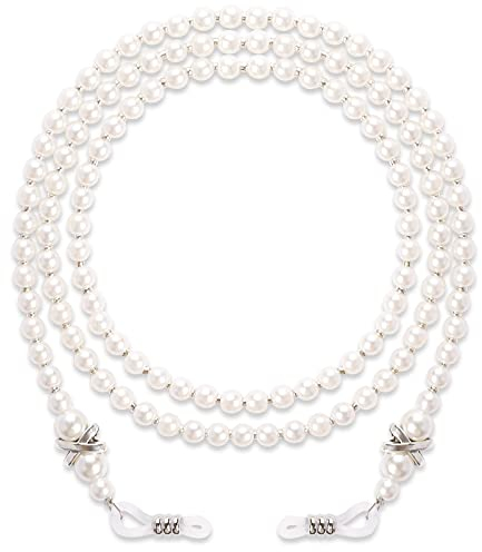 Vin Beauty Pearl Glasses Chain, Eyeglass Chain, Beaded Sunglasses Holder Strap, Eye Glass Holders Necklaces, Masks Chain for Women