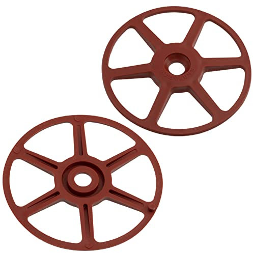 AERZETIX - C65198 - Lot de 50 Disques/rondelles/rosaces Ø8x70 mm pour fixation des panneaux isolant non rigides - en plastique - bois plaque polystyrène travaux support plein creux bâtiment