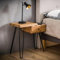 RINGO-Living Nachttisch mit Schublade & Ablage - Vintage Beistelltisch für Dein Bett - Schubladenschrank für Dein Boxspringbett - Nachttisch Boxspringbett 59 cm hoch - Nachtschrank aus Holz & Metall