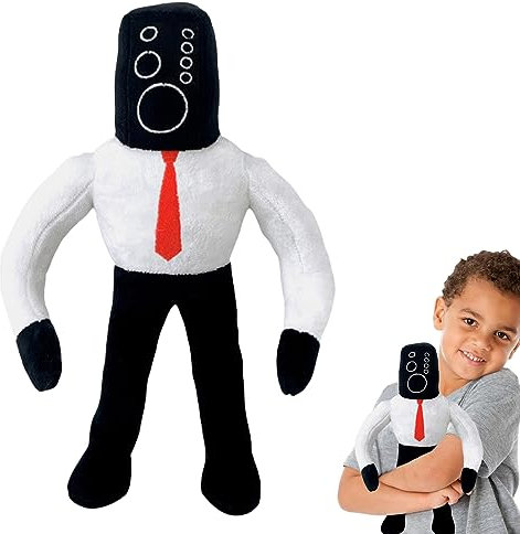 POPOYU Skibidi Toilet Plüschtier,Speakerman Figuren Kuscheltier Kreatives Skibidi Toiletten Plüschtier für Spiele Fans,Lustige Und Einzigartige Skibidi.Toiletten gefüllte Puppen für Kindergeburtstag