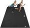 Innhom Large Exercise Mat for Home Gym Workout - Fitness Mat for Floor Exercises, HIIT, Cardio, Equipment - Heavy Duty Rubber Flooring (8 x 5 Black)