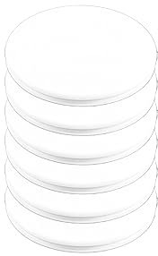 6 Stück Deckel Ø 12,5 cm in weiß passend für Ø 12 cm Melamin- Salat- und Glasschüsseln