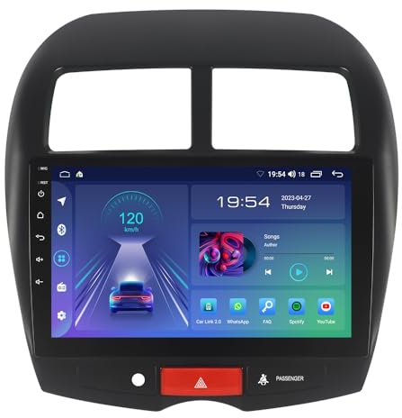 ACAVICA Android 12 Radio Coche para Mitsubishi ASX 1 Citroen C4 Peugeot 4008 Estéreo Navegación GPS con Carplay Inalámbrico Pantalla Táctil 2+32GB Bluetooth (Radio Coche para Mitsubishi ASX)
