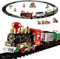 NUOBESTY Weihnachtszug-Set 1 Satz Weihnachtszug-Sets Für Unter Dem Baum Elektrisches Eisenbahnspielzeug Mit Lichtern Sound Dampflokomotive-Weihnachtsbaumzug