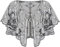 VILOREE Damen Umschlagtücher Stola für Abendkleid 1920s Retro Schal Hochzeit Party Braut Schal Gatsby Kostüm Accessoires Schwarz & Silber (57)