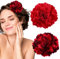 Set de 2 Clips de Pelo de Flor, Flor Flamenca Pelo para Mujer, Horquillas de Peonía Adorno Pelo para Boda Fiesta,Pasadores de Pelo para Niña