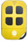 Lively - Telecomando Cancello Universali Impermeabile 433/433,92 Mhz con 4 Tasti Indipendenti Compatibile Codici Fissi Batteria Lunga Durata Inclusa (Giallo Oro)