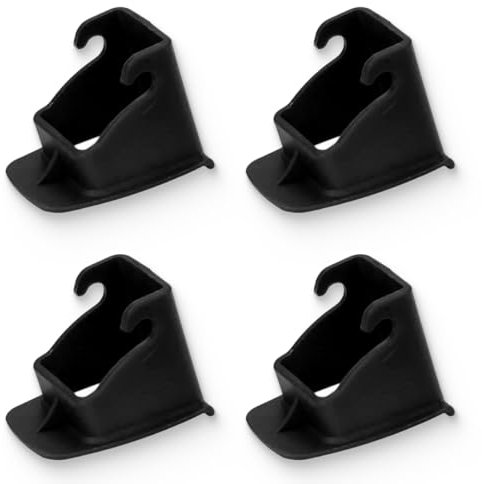 ZKGYUS 4 Piezas Anclajes isofix, Adaptador isofix Sistemas de Fijación Unviersal para Asientos de Coche, soporte de seguridad del coche, Soporte de montaje(Negro)