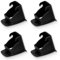 ZKGYUS 4 Piezas Anclajes isofix, Adaptador isofix Sistemas de Fijación Unviersal para Asientos de Coche, soporte de seguridad del coche, Soporte de montaje(Negro)