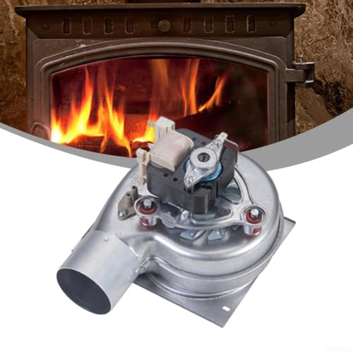 Elektrischer Luftgebläse, 35 W, Aluminium-Kaminventilator, Ventilator, Balg, Feuer, Holzofen, Gebläse für Holzofen