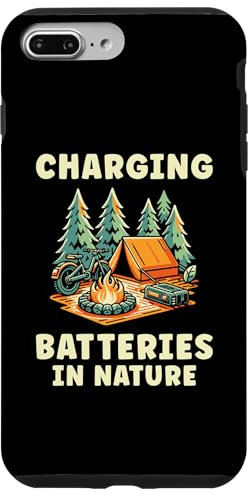 iPhone 7 Plus/8 Plus Charging Batteries In Nature Camping Adventure Case