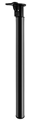 Pied de rechange réglable en métal pour table de cuisine, table basse, banc de travail, hauteur réglable de 70 à 120 cm, noir