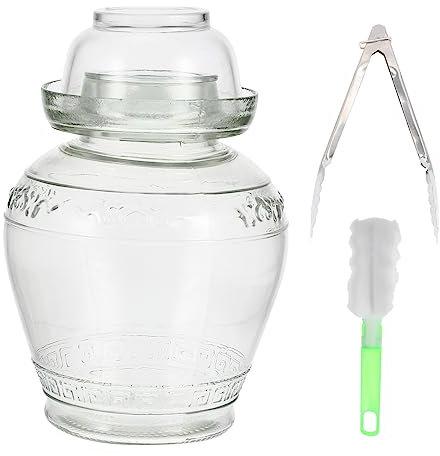 Cabilock 1 Set Glas-Sauerkrautglas Einmach Dose Einmachtopf Einmach Luftdichtes Küchen Küchen-Vorratsgläser -Lebensmittelgläser Verschließbare Gläser