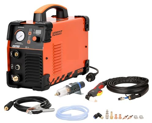 KONGMM Plasmaschneider, IGBT-Plasmaschneider, 220 50 Ampere CUT50 Plasmaschneidemaschine, maximale Schnittstärke bis zu 13 mm für Edelstahl, Stahl und Aluminium