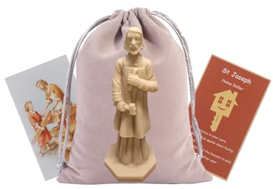 Plorixzymex St. Joseph Statue zum Verkauf von Hausbauset mit 2 Anleitungskarten und Grabtasche