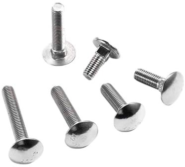 Bulloni a testa tonda con testa larga in acciaio inossidabile M6 M8 M10 M12 DIN603, 2-40 pezzi(M12x30-5Pcs)