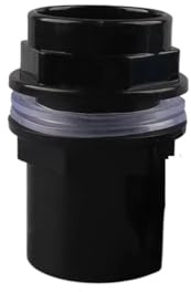 Casetlong Lot de 10 raccords de tuyaux en PVC 20, 25, 32, 40, 50 mm, raccords en Plastique for Aquarium, Irrigation de Jardin(Black,32mm)