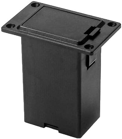 1Set Black Guitar Pickup Battery Box,Battery Guitar Case,Acoustic Guitar Pickup Parts,Case Holder Replacement for EQ Bass Accessories,Pickup Shell Cover Installed on Guitar Bass with 9V Battery Box