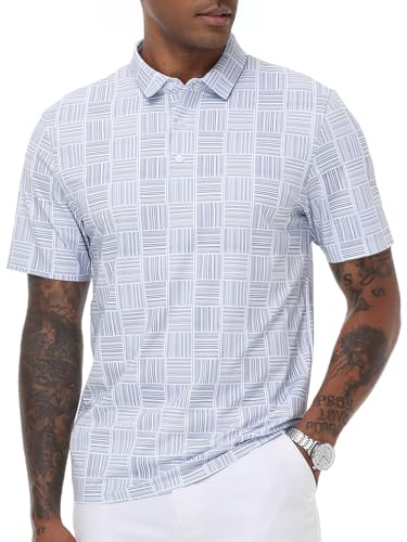 YuKaiChen Men's Polo Shirts Adult Short Sleeve Breathable Stretch Golf Tennis Shirt Size XXL Navy