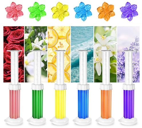Blumen-Toilettengel-Stempel – Toilettenduft, 56/84 Blumen-Toilettenreiniger-Gelstempel, Toilettenfleckenentfernung (ALL)