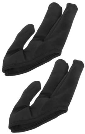 GANAZONO 2 Stück Hitzeschutz Handschuh Drei finger isolierung für Lockenstab und Glätteisen Hitzebeständige Leichte Fingerhülle für Sicheres Haarestyling und Verbrühungsschutz