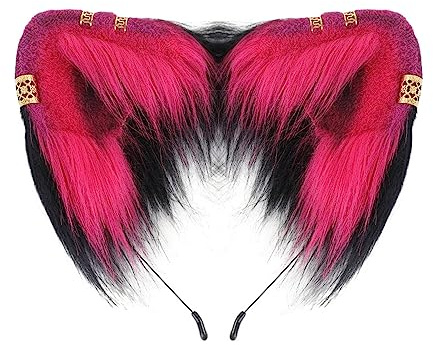 Punk-Ohr-Form-Stirnband mit goldenen Nieten, Haarreifen für Erwachsene, Cosplay, Live-Übertragung, Ostern, Party, Kopfschmuck, Make-up zum Waschen des Gesichts, Stirnbänder für Frauen