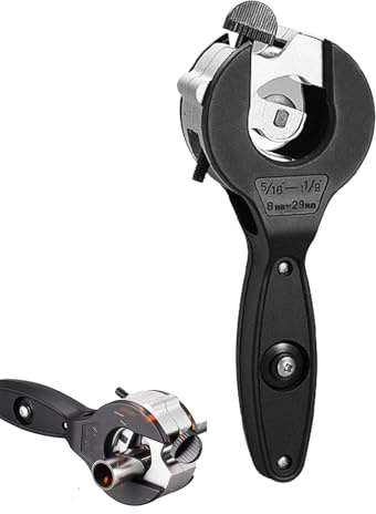 Rohrabschneider mit Zahnstange - Kompakter Ratschen-Rohrschneider - Schnellwerkzeug für Hydraulik,Heimwerken