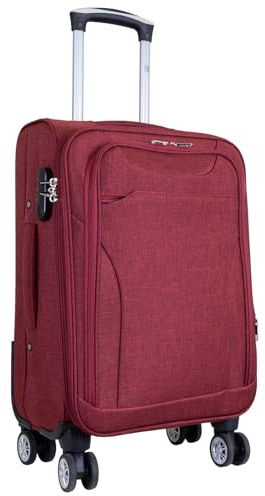 Monopol Kleiner Weichgepäck-Koffer Handgepäck Cremona Trolley Größe S (Rot)