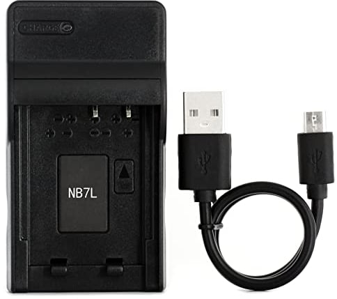NB-7L USB Charger for Canon PowerShot G10, G11, G12, SX30 IS Camera and More