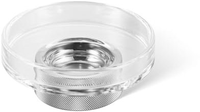 Kristallglasseifenschale in Standhalter Club STS, Serie Club von Decor Walther (Chrom/glatt)