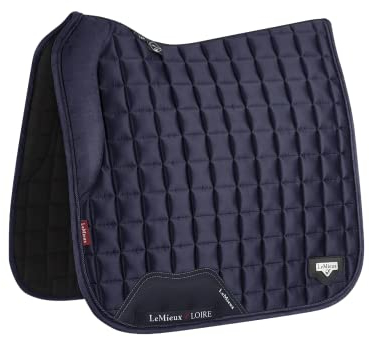 LeMieux Satin Dressage Schabracke, Navy Loire Memory Square, L
