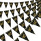 Frienda Happy Birthday Banner Bunting Flaggen 5 Stück Gold und Schwarz Funkeln Geburtstag Jahrestag Party Dekoration Zubehör, 7,4 x 10,8 Zoll (60. Geburtstag)